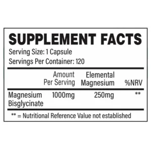 Magnesium Bisglycinate 120 Caps tbJP